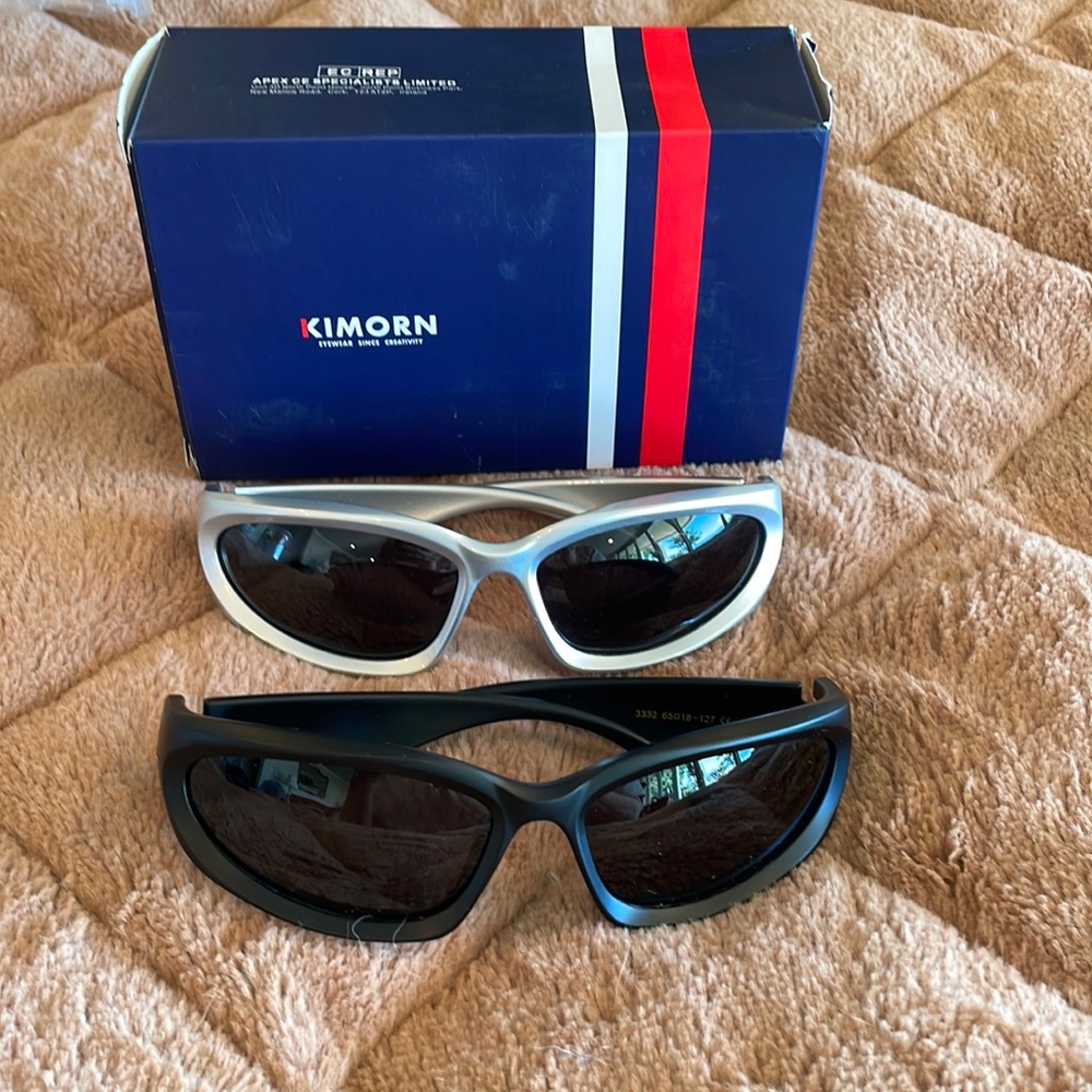New set of Two Kimorn wrap around UV sunglasses